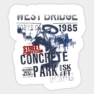 The Street Concrete Park Sticker